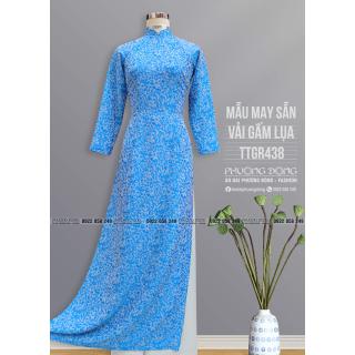 Áo Dài Truyền Thống Gấm Lụa TTGR438